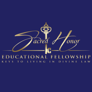 sacred honor educational fellowship keys to living in divine law logo